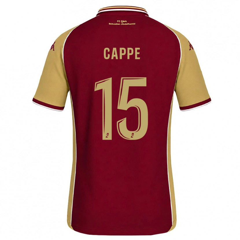 Danxen Niño Camiseta Djibril Cappe #15 Dorado Rojo Oscuro 1ª Equipación 2026/27 La Camisa