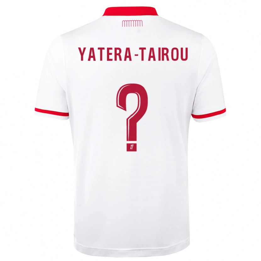Danxen Niño Camiseta Lassana Yatera-Tairou #0 Rojo Blanco 1ª Equipación 2026/27 La Camisa