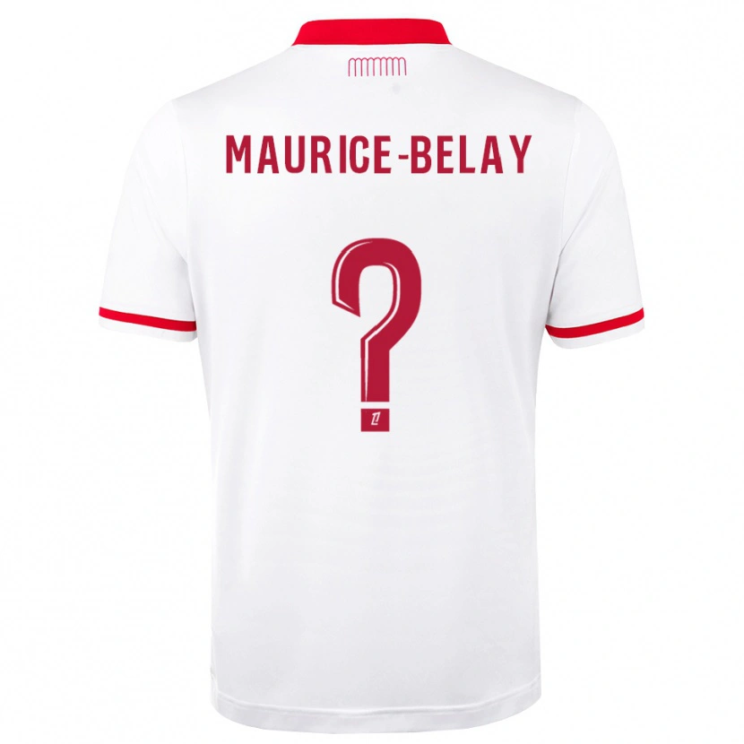 Danxen Niño Camiseta Dwayne Maurice-Belay #0 Rojo Blanco 1ª Equipación 2026/27 La Camisa