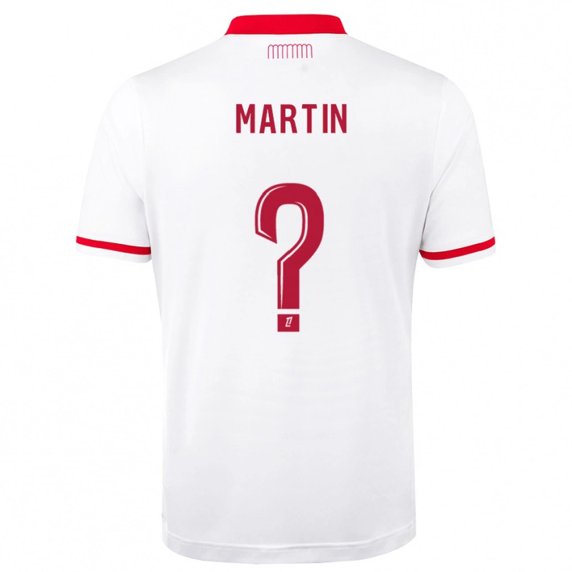 Danxen Niño Camiseta Logan Martin #0 Rojo Blanco 1ª Equipación 2026/27 La Camisa
