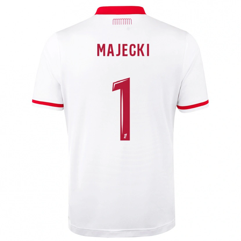 Danxen Niño Camiseta Radoslaw Majecki #1 Rojo Blanco 1ª Equipación 2026/27 La Camisa