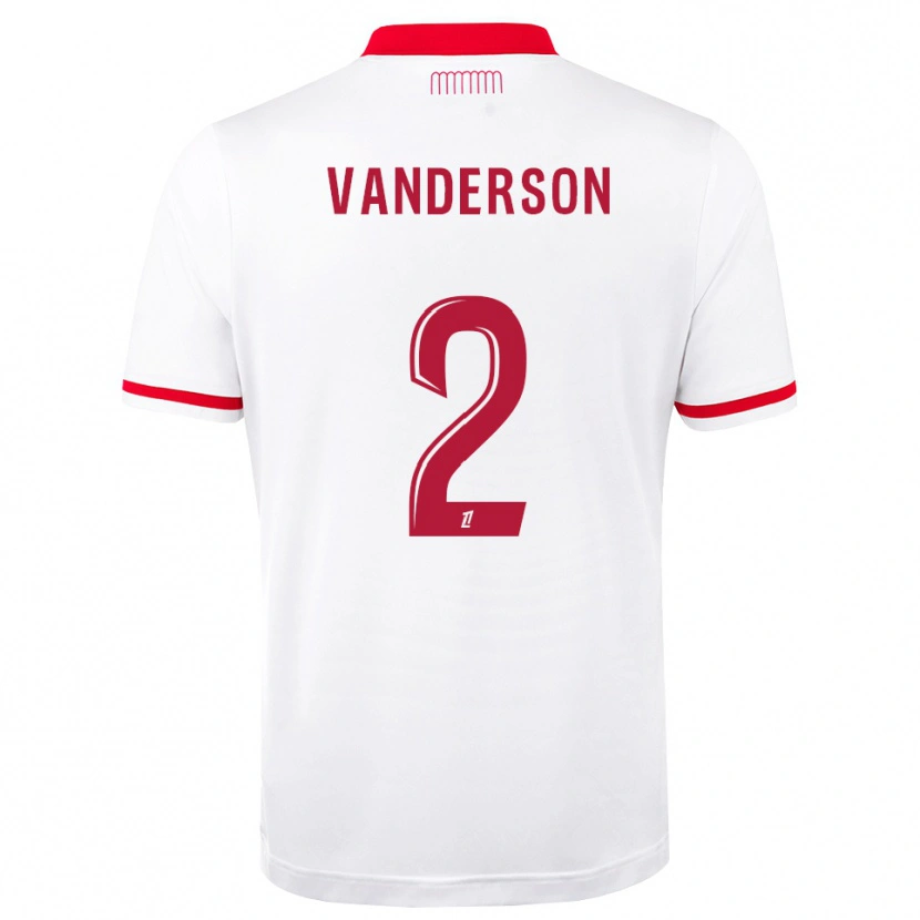 Danxen Niño Camiseta Vanderson De Oliveira Campos #2 Rojo Blanco 1ª Equipación 2026/27 La Camisa