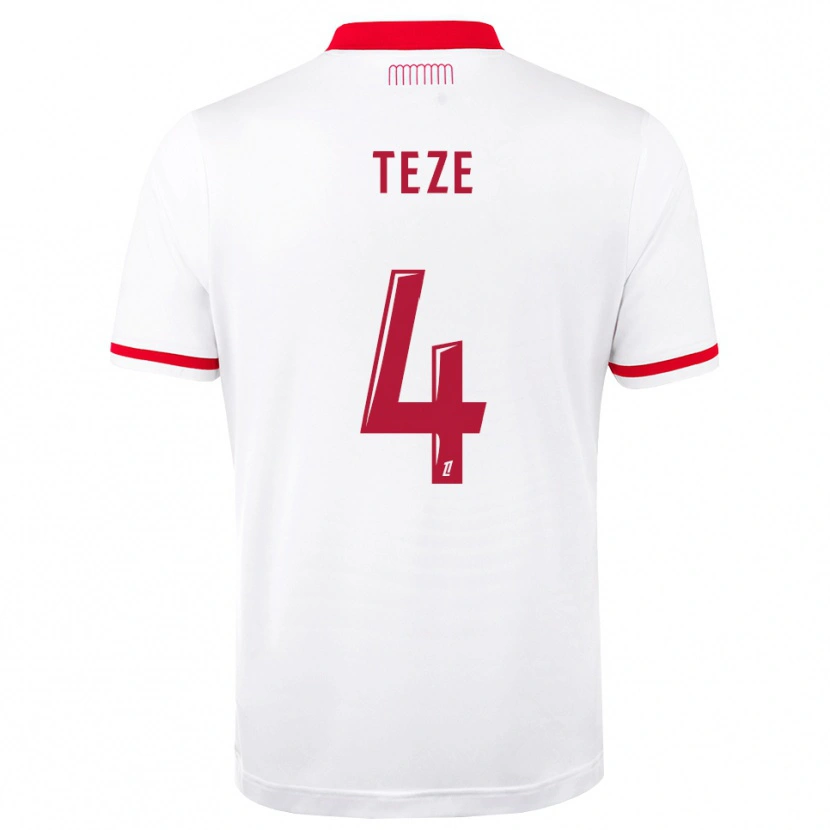 Danxen Niño Camiseta Jordan Teze #4 Rojo Blanco 1ª Equipación 2026/27 La Camisa