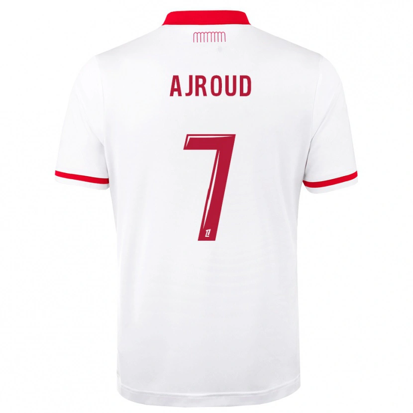 Danxen Niño Camiseta Najd Ajroud #7 Rojo Blanco 1ª Equipación 2026/27 La Camisa