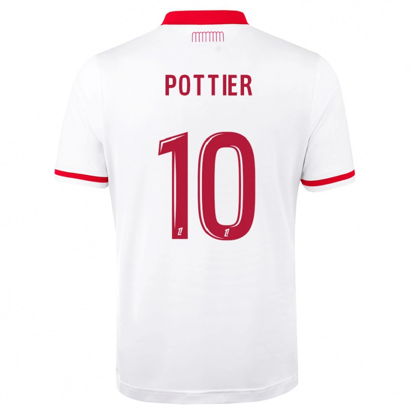 Danxen Niño Camiseta Morgan Pottier #10 Rojo Blanco 1ª Equipación 2026/27 La Camisa