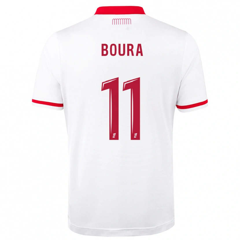 Danxen Niño Camiseta Amal Boura #11 Rojo Blanco 1ª Equipación 2026/27 La Camisa