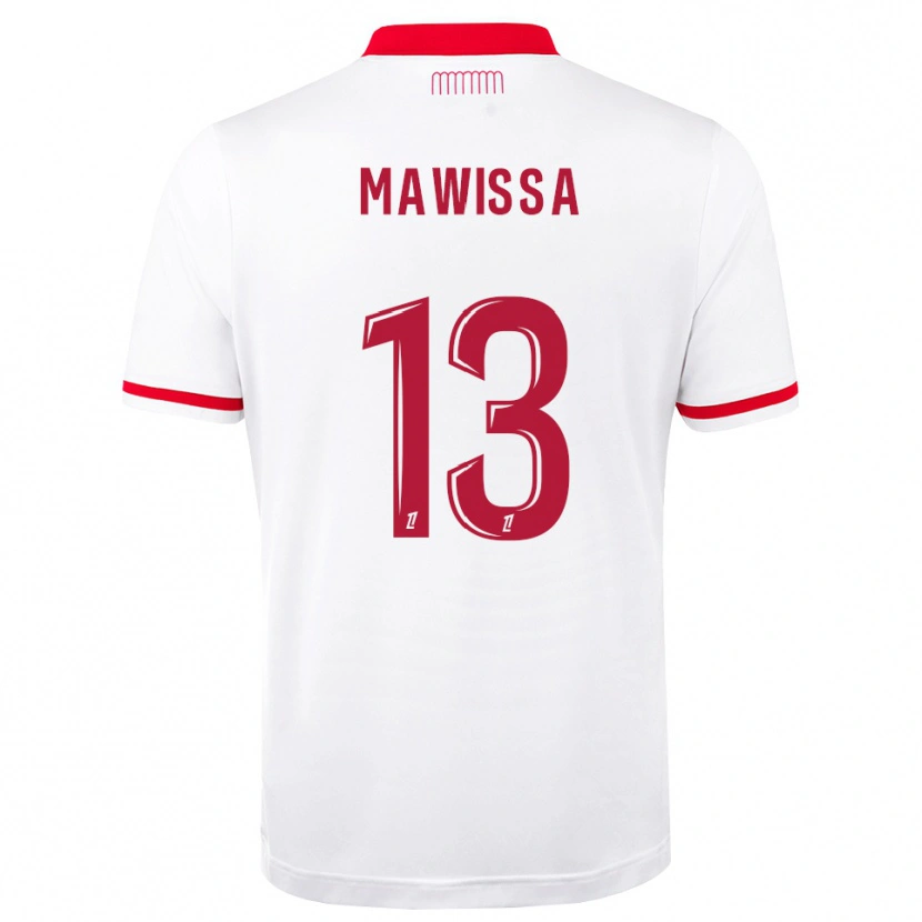 Danxen Niño Camiseta Christian Mawissa #13 Rojo Blanco 1ª Equipación 2026/27 La Camisa