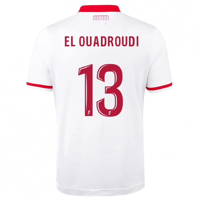 Danxen Niño Camiseta Imrane El Ouaroudi #13 Rojo Blanco 1ª Equipación 2026/27 La Camisa