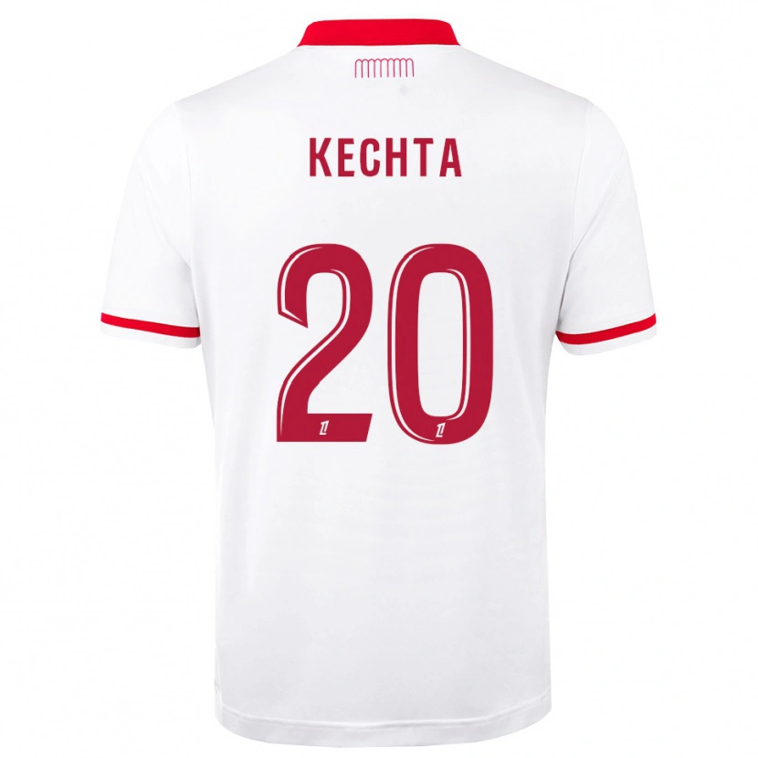 Danxen Niño Camiseta Amine Kechta #20 Rojo Blanco 1ª Equipación 2026/27 La Camisa