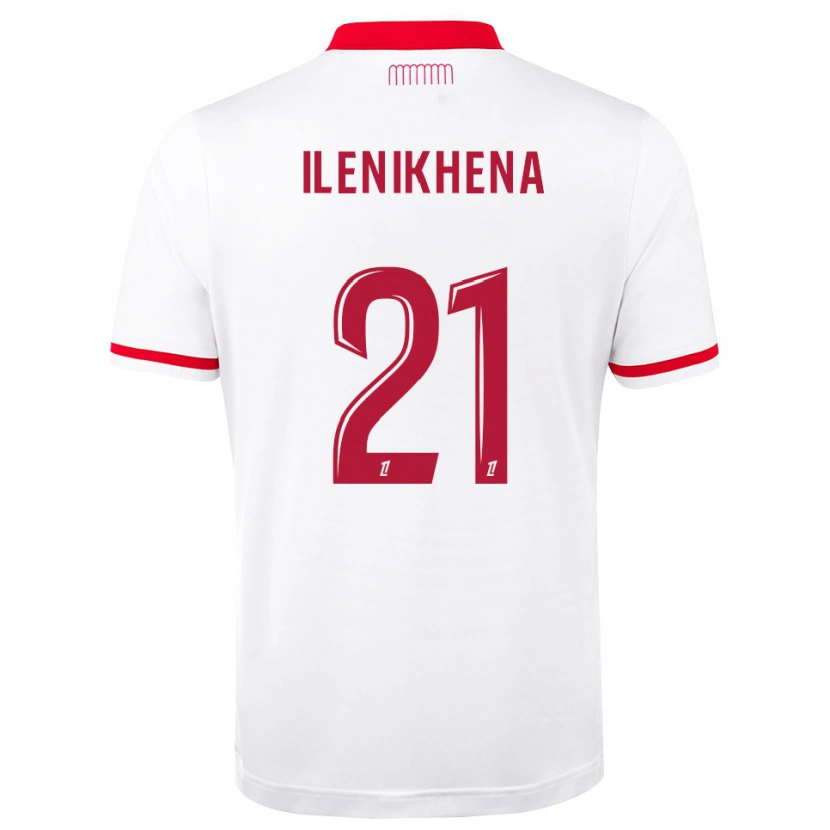 Danxen Niño Camiseta George Ilenikhena #21 Rojo Blanco 1ª Equipación 2026/27 La Camisa