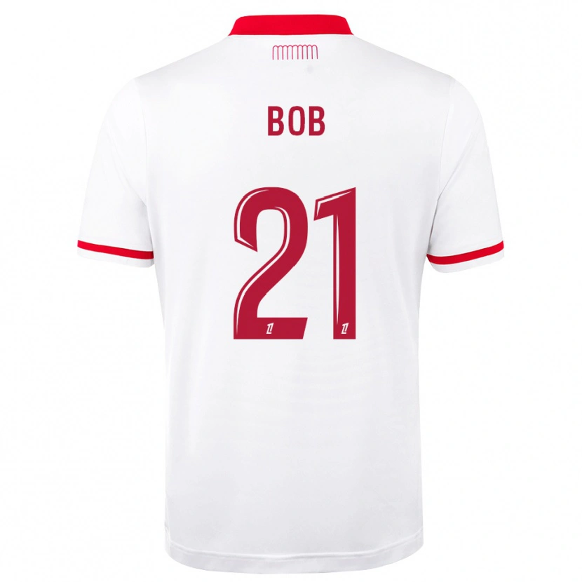 Danxen Niño Camiseta Mohamed Bob #21 Rojo Blanco 1ª Equipación 2026/27 La Camisa