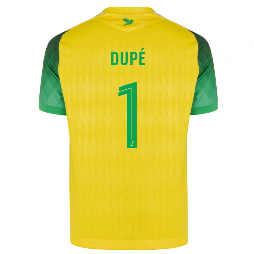 Danxen Niño Camiseta Maxime Dupé #1 Amarillo Verde Rojo 1ª Equipación 2026/27 La Camisa