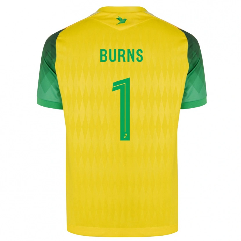 Danxen Niño Camiseta Emily Burns #1 Amarillo Verde Rojo 1ª Equipación 2026/27 La Camisa