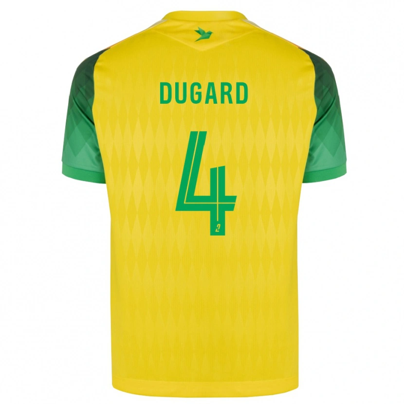 Danxen Niño Camiseta Taïgy Dugard #4 Amarillo Verde Rojo 1ª Equipación 2026/27 La Camisa