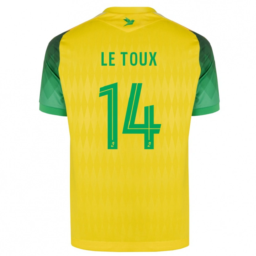 Danxen Niño Camiseta Many Le Toux #14 Amarillo Verde Rojo 1ª Equipación 2026/27 La Camisa