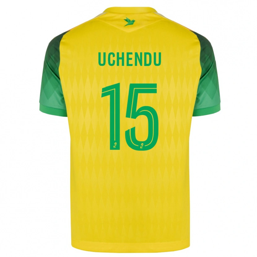 Danxen Niño Camiseta Chinaza Uchendu #15 Amarillo Verde Rojo 1ª Equipación 2026/27 La Camisa