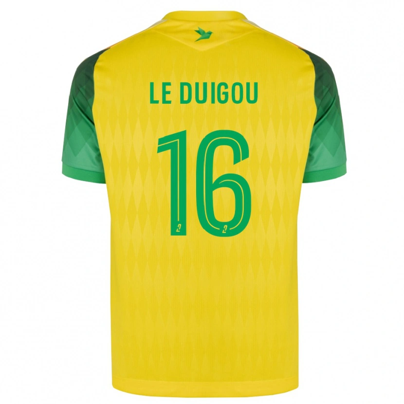 Danxen Niño Camiseta Daniel Le Duigou #16 Amarillo Verde Rojo 1ª Equipación 2026/27 La Camisa