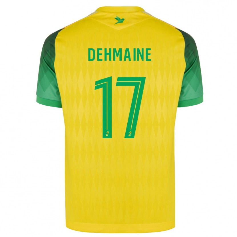 Danxen Niño Camiseta Dehmaine Tabibou #17 Amarillo Verde Rojo 1ª Equipación 2026/27 La Camisa