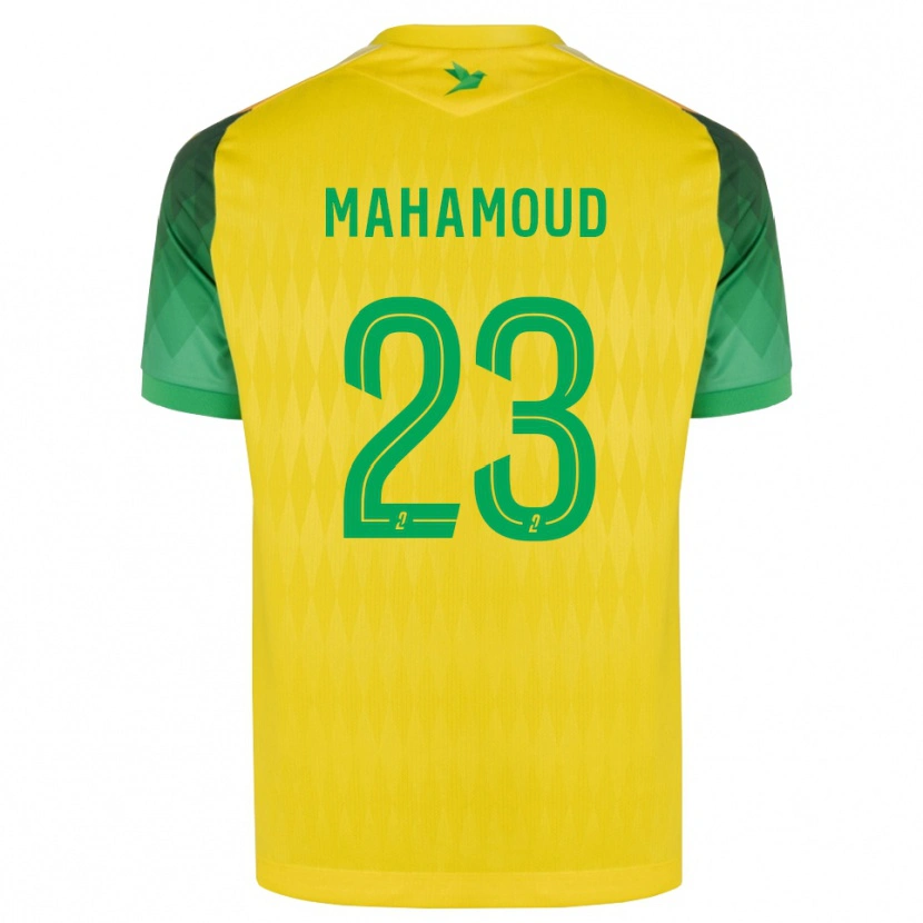 Danxen Niño Camiseta Adel Mahamoud #23 Amarillo Verde Rojo 1ª Equipación 2026/27 La Camisa