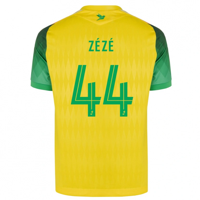 Danxen Niño Camiseta Nathan Zézé #44 Amarillo Verde Rojo 1ª Equipación 2026/27 La Camisa