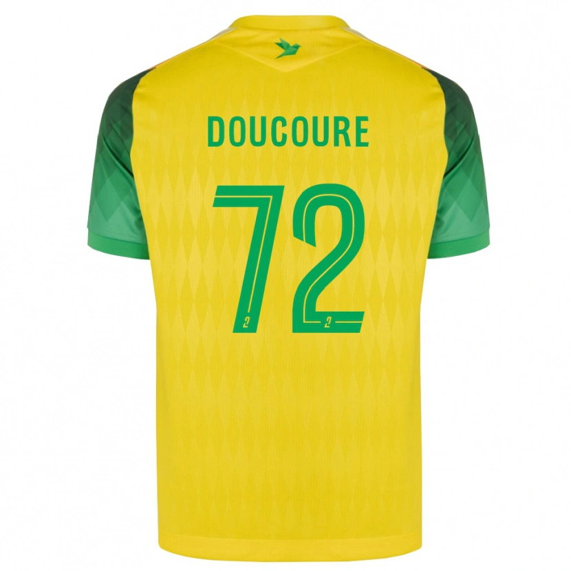 Danxen Niño Camiseta Sékou Doucouré #72 Amarillo Verde Rojo 1ª Equipación 2026/27 La Camisa