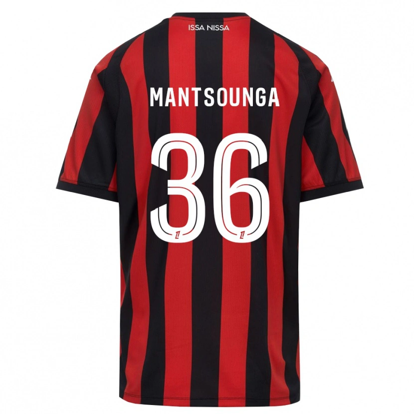 Danxen Niño Camiseta Brad-Hamilton Mantsounga #36 Rojo Negro Blanco 1ª Equipación 2026/27 La Camisa