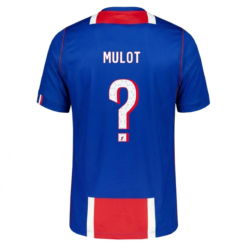 Danxen Niño Camiseta Marie Mulot #0 Rojo Blanco Azul 1ª Equipación 2026/27 La Camisa