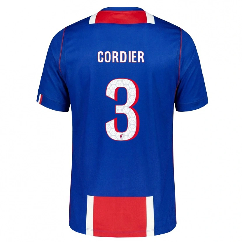 Danxen Niño Camiseta Thomas Cordier #3 Rojo Blanco Azul 1ª Equipación 2026/27 La Camisa
