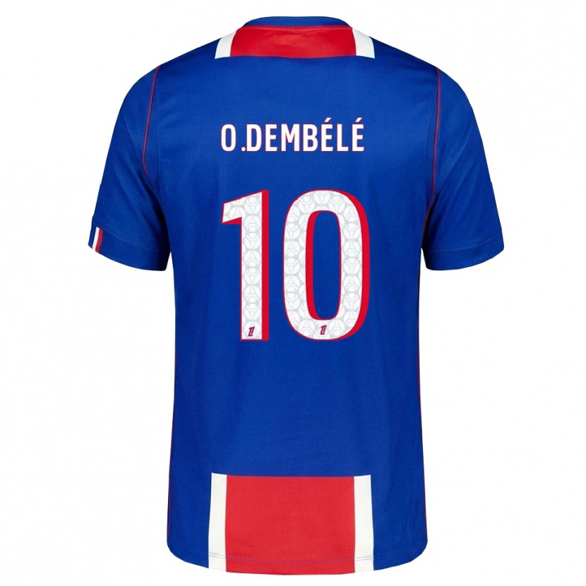 Danxen Niño Camiseta Ousmane Dembélé #10 Rojo Blanco Azul 1ª Equipación 2026/27 La Camisa