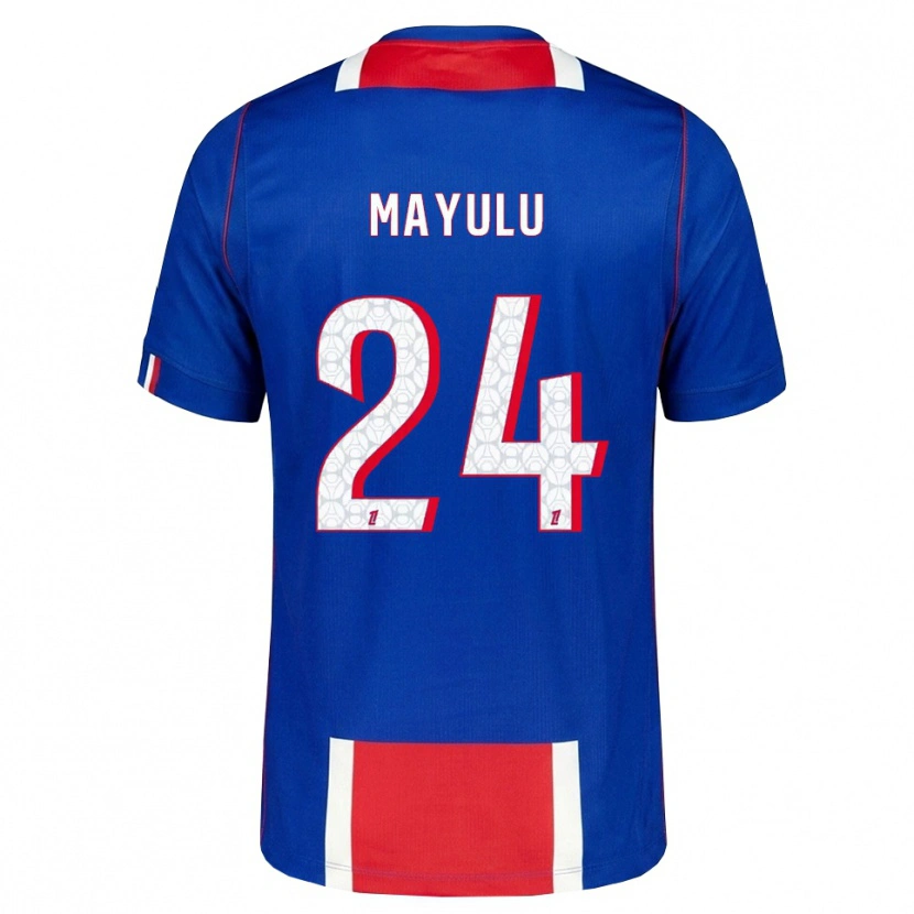 Danxen Niño Camiseta Senny Mayulu #24 Rojo Blanco Azul 1ª Equipación 2026/27 La Camisa