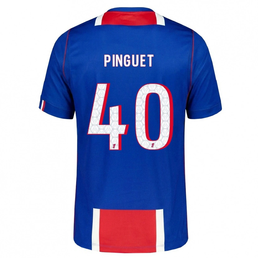 Danxen Niño Camiseta Alice Pinguet #40 Rojo Blanco Azul 1ª Equipación 2026/27 La Camisa