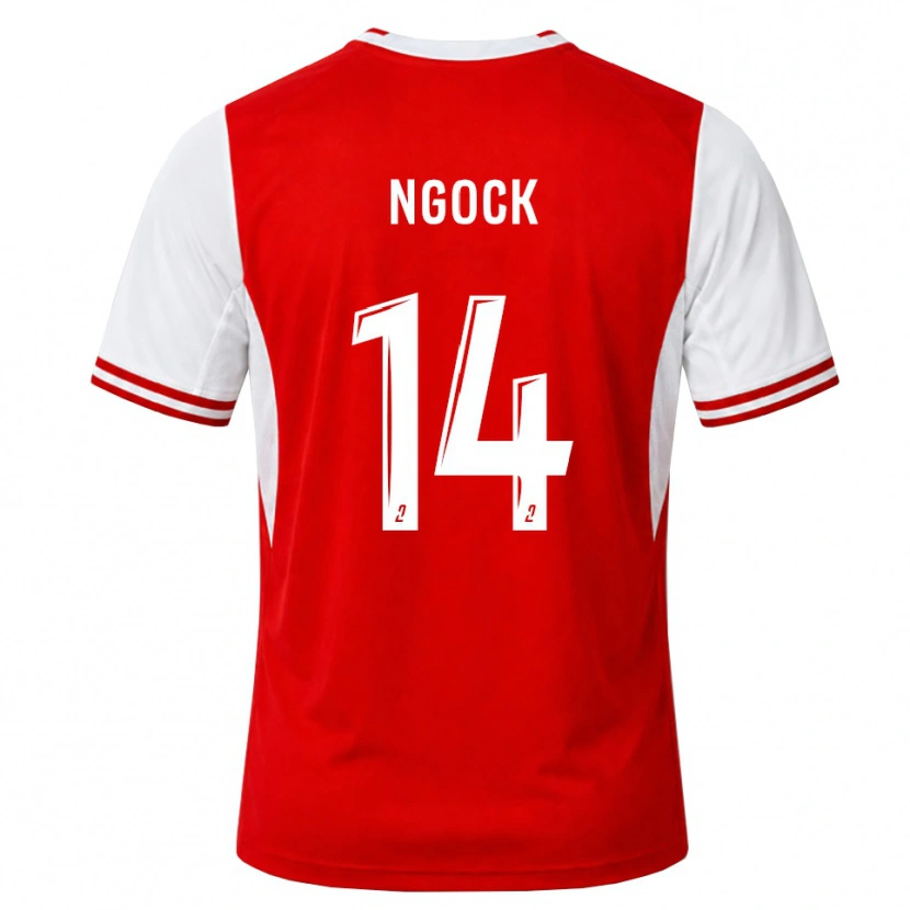 Danxen Niño Camiseta Monique Ngock #14 Rojo Blanco 1ª Equipación 2026/27 La Camisa