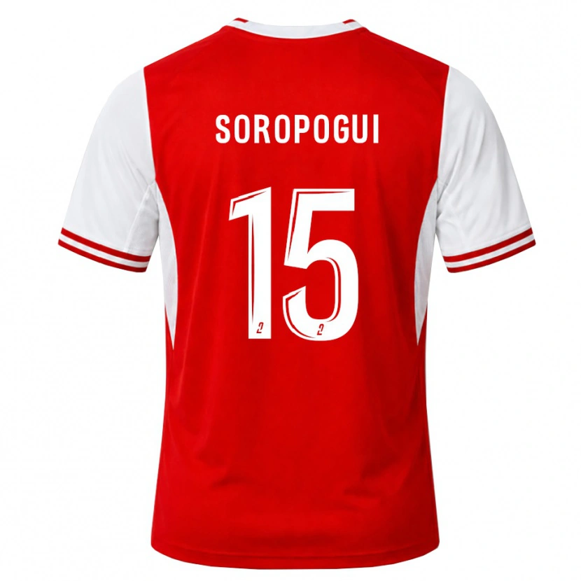 Danxen Niño Camiseta Yanis Soropogui #15 Rojo Blanco 1ª Equipación 2026/27 La Camisa