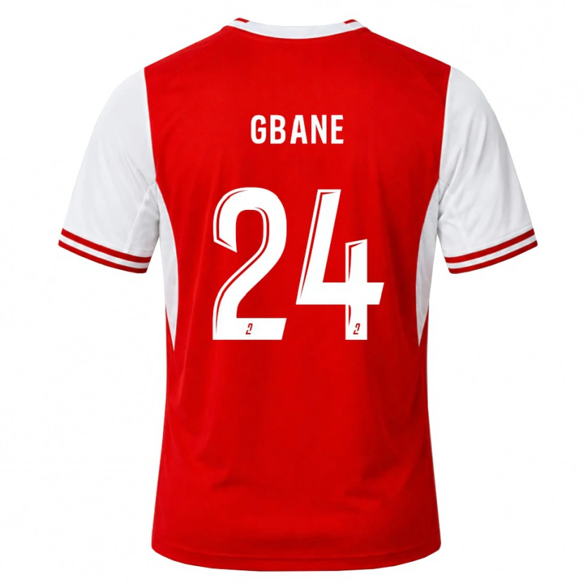 Danxen Niño Camiseta Mory Gbane #24 Rojo Blanco 1ª Equipación 2026/27 La Camisa