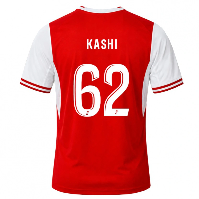 Danxen Niño Camiseta Amine Kashi #62 Rojo Blanco 1ª Equipación 2026/27 La Camisa