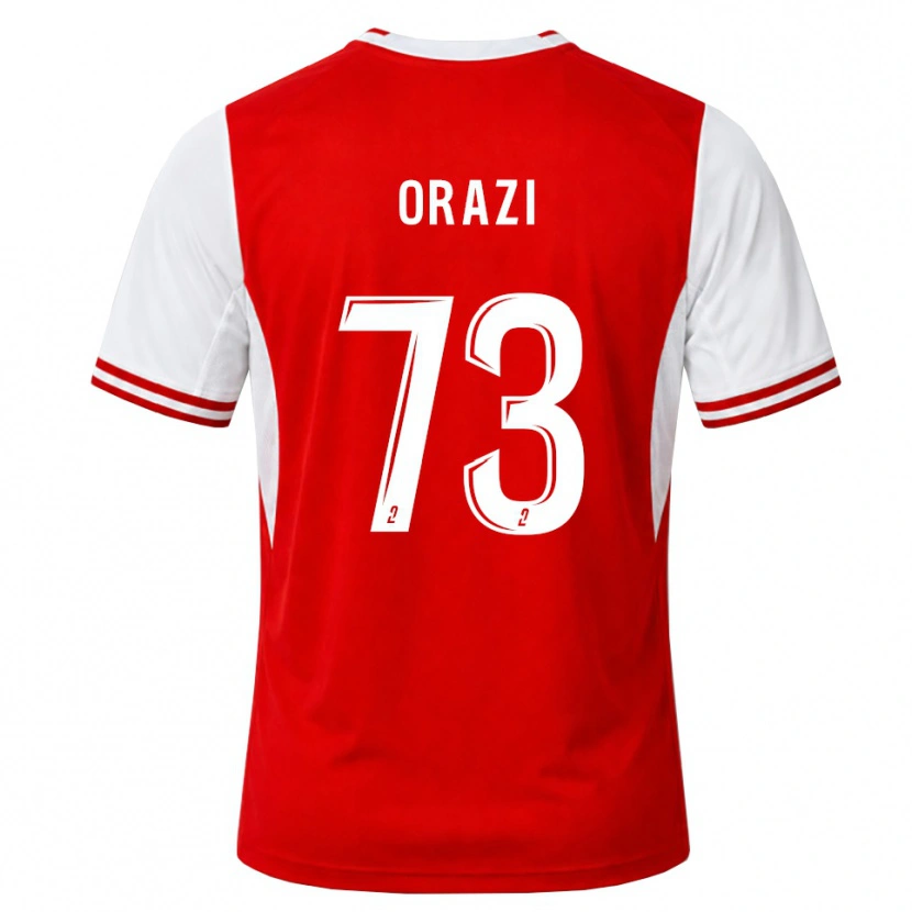 Danxen Niño Camiseta Ike Orazi #73 Rojo Blanco 1ª Equipación 2026/27 La Camisa