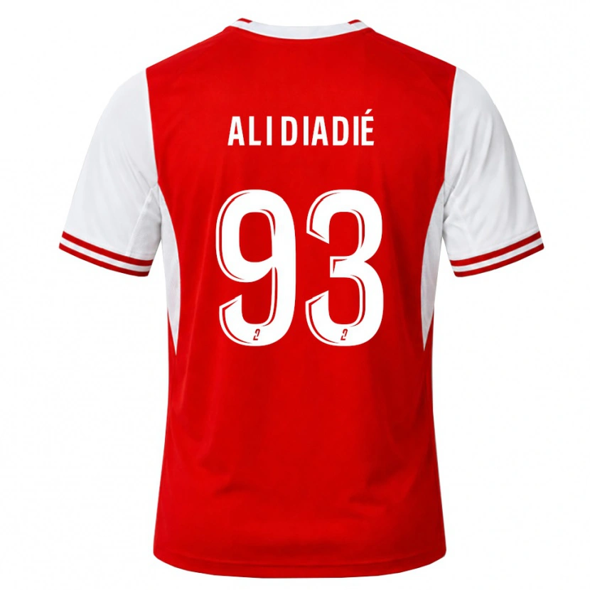 Danxen Niño Camiseta Mohamed Ali Diadié #93 Rojo Blanco 1ª Equipación 2026/27 La Camisa