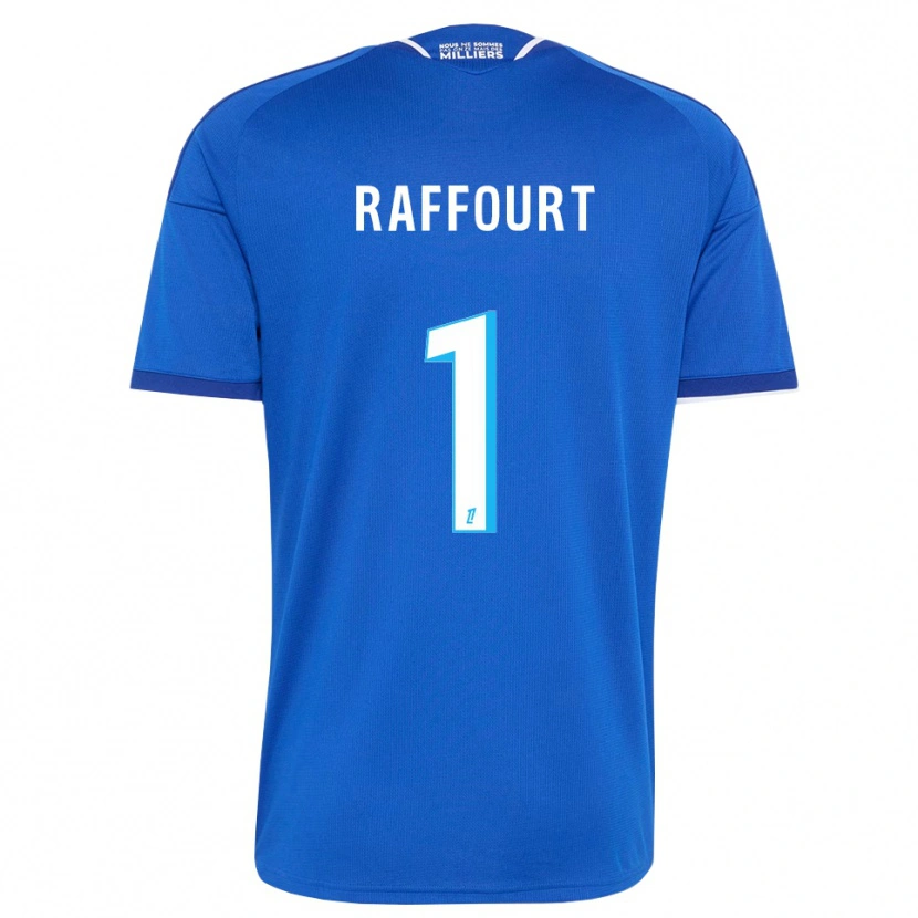 Danxen Niño Camiseta Timéo Raffourt #1 Azul Real Blanco 1ª Equipación 2026/27 La Camisa