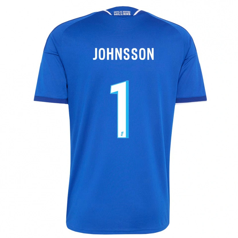 Danxen Niño Camiseta Karl-Johan Johnsson #1 Azul Real Blanco 1ª Equipación 2026/27 La Camisa