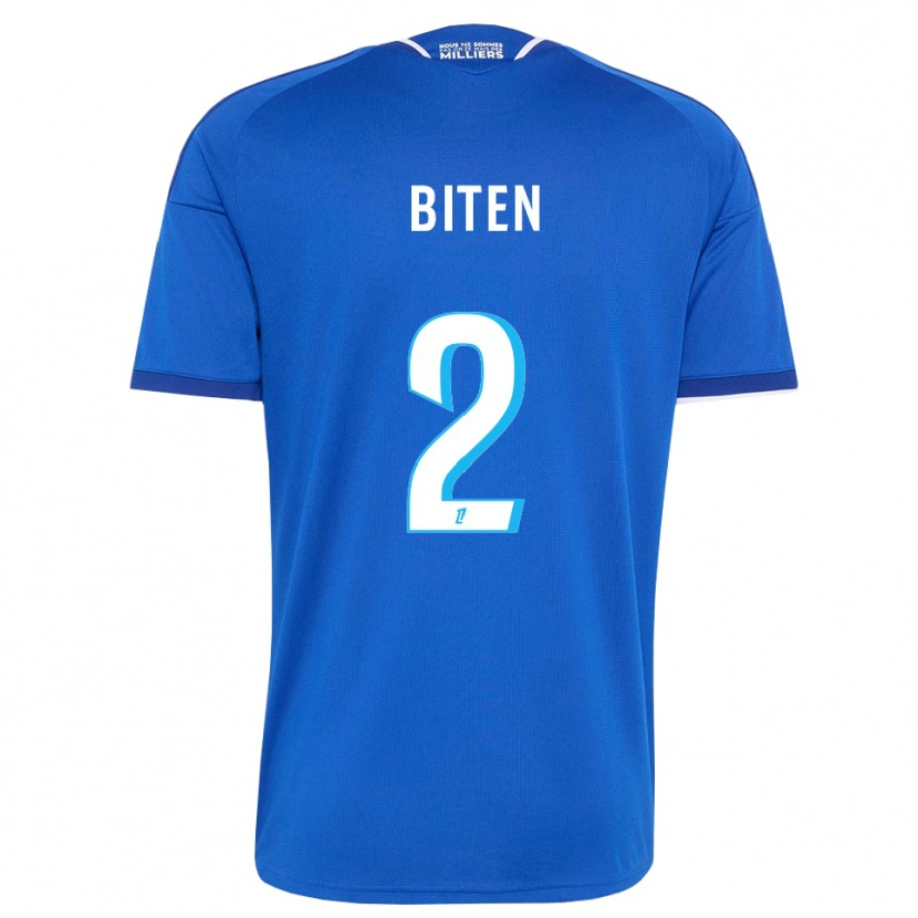 Danxen Niño Camiseta Clancy Valère Biten #2 Azul Real Blanco 1ª Equipación 2026/27 La Camisa