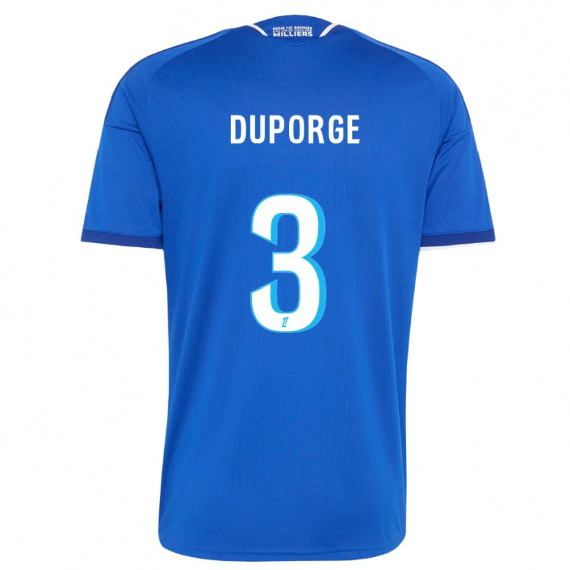 Danxen Niño Camiseta Morgane Duporge #3 Azul Real Blanco 1ª Equipación 2026/27 La Camisa