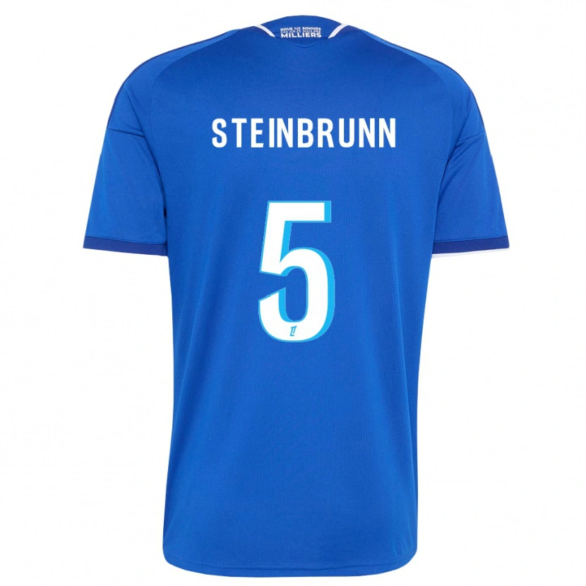 Danxen Niño Camiseta Théo Steinbrunn #5 Azul Real Blanco 1ª Equipación 2026/27 La Camisa
