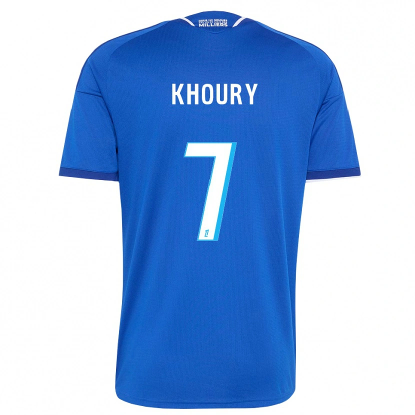Danxen Niño Camiseta Pilar Khoury #7 Azul Real Blanco 1ª Equipación 2026/27 La Camisa