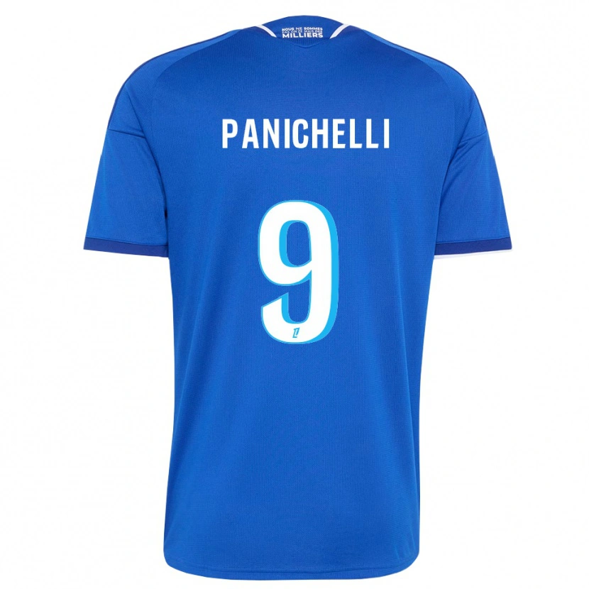 Danxen Niño Camiseta Joaquín Panichelli #9 Azul Real Blanco 1ª Equipación 2026/27 La Camisa