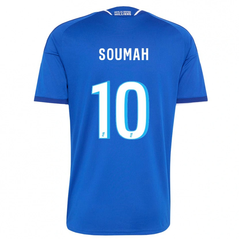 Danxen Niño Camiseta Mohamed Soumah #10 Azul Real Blanco 1ª Equipación 2026/27 La Camisa