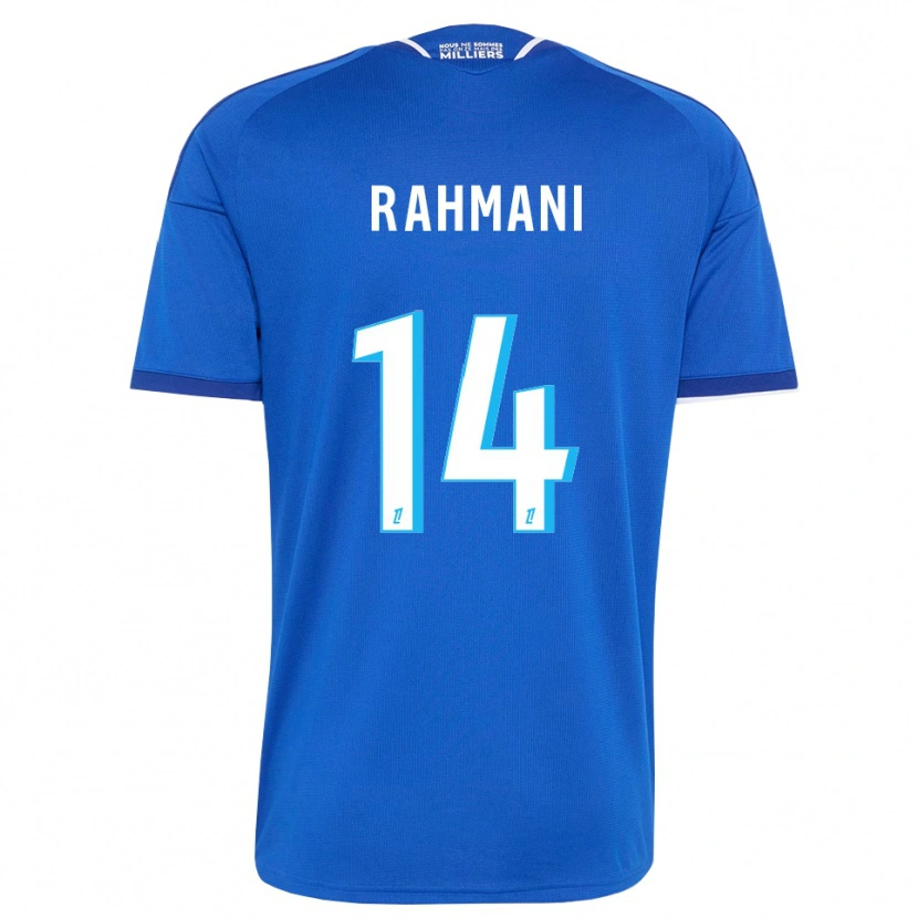 Danxen Niño Camiseta Nessim Rahmani #14 Azul Real Blanco 1ª Equipación 2026/27 La Camisa
