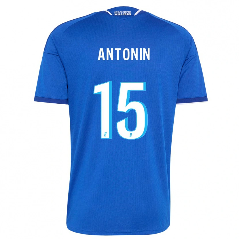 Danxen Niño Camiseta Erwan Antonin #15 Azul Real Blanco 1ª Equipación 2026/27 La Camisa