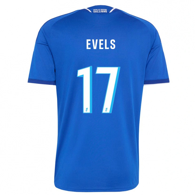 Danxen Niño Camiseta Emily Evels #17 Azul Real Blanco 1ª Equipación 2026/27 La Camisa