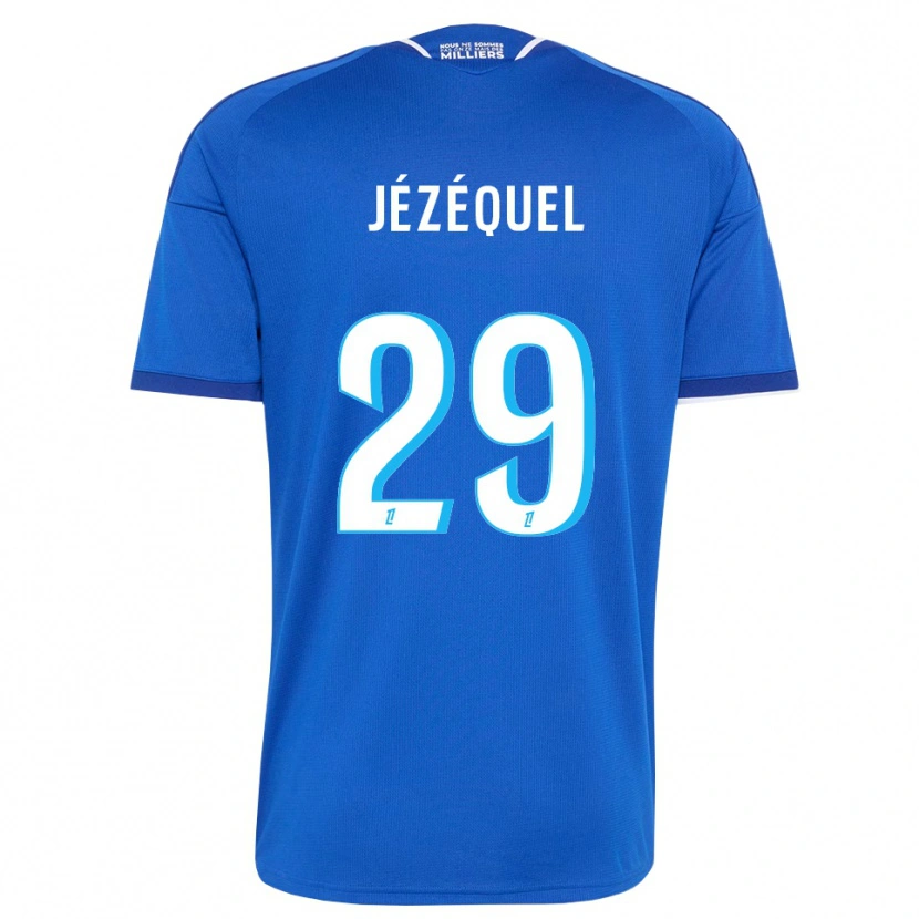 Danxen Niño Camiseta Emmy Jézéquel #29 Azul Real Blanco 1ª Equipación 2026/27 La Camisa