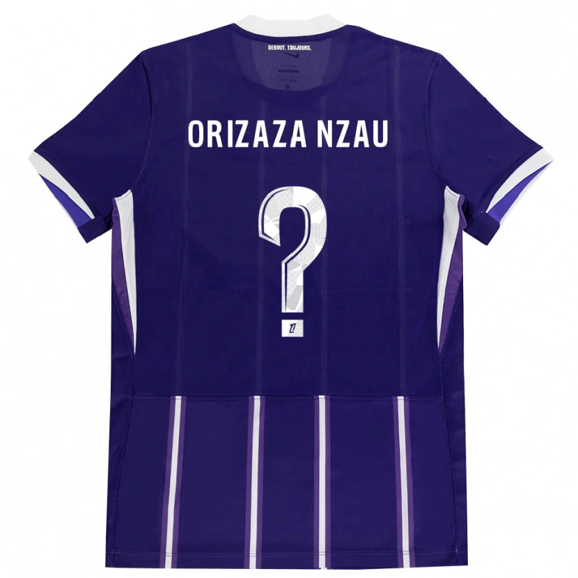 Danxen Niño Camiseta Jethro Orizaza Nzau #0 Morado Blanco 1ª Equipación 2026/27 La Camisa